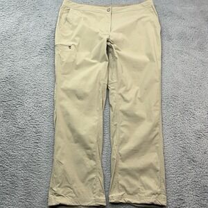 LL Bean Nylon Hiking Pants Women 39x30 Cargo Trail Stretch Water Resistant UPF50